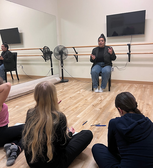 Teen learning musical theatre at Scotia Suzuki School in Halifax