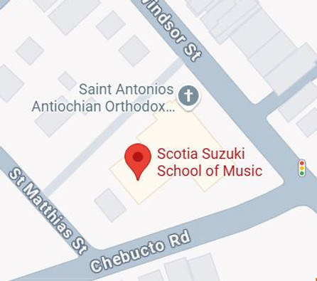 Location of Scotia Suzuki School of Music at Chebucto Rd Nova Scotia Halifax