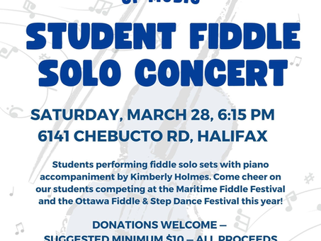 Fiddle Concert + Community Jam! March 28