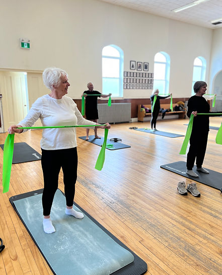 Adult Pilates Class at Scotia Suzuki School Halifax, ACAC