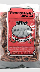 BenzelsBretzelBakeryInc Pennysticks Brand Mini / Thin / Stick Pretzels with no added sugar (12oz bag)