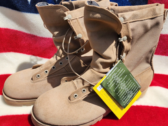 BellevilleBootCo 790 / 790G / 790A Goretex Vibram-Sole Tan Suede Leather Waterproof Flight Soft-Toe Combat Boot (Multiple Sizes)