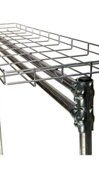 QualityFabricators 60inch Silver Steel Wire Shelf for 5foot Clothing Racks (200lb capacity) (Model #100391A)
