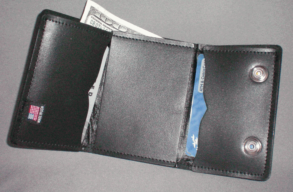 Raven Hollow Tri-Fold Wallet With Snaps