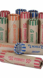 Pap-R Products Coin-Tainer Assorted Paper Coin Sorting Cartridges