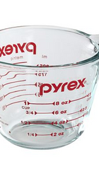 Pyrex Prepware Tempered Glass Measuring Cup for cooking and baking (1cup / 8oz / 250ml)