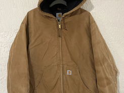 Carhartt Vintage J140 Hooded Quilt-Lined Work Jacket Cotton with Polyester Stuffing insulated for very cold weather (Multiple Sizes) NO LONGER MADE IN USA