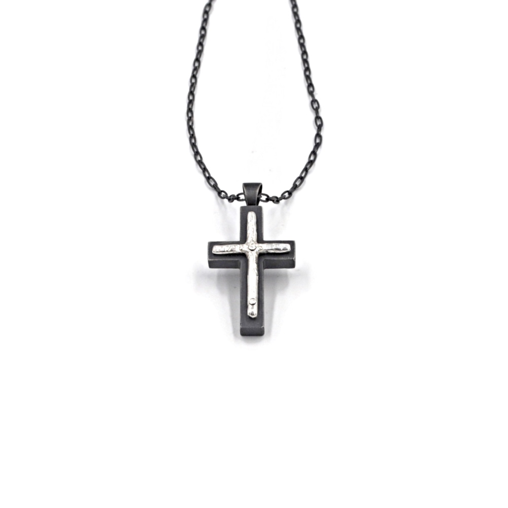 Pendentif double croix