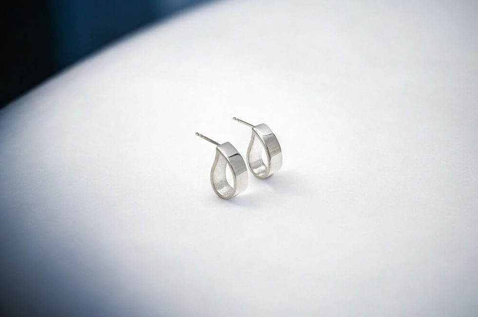 Thumbnail: Boucles d'oreilles en forme de goutte d'eau