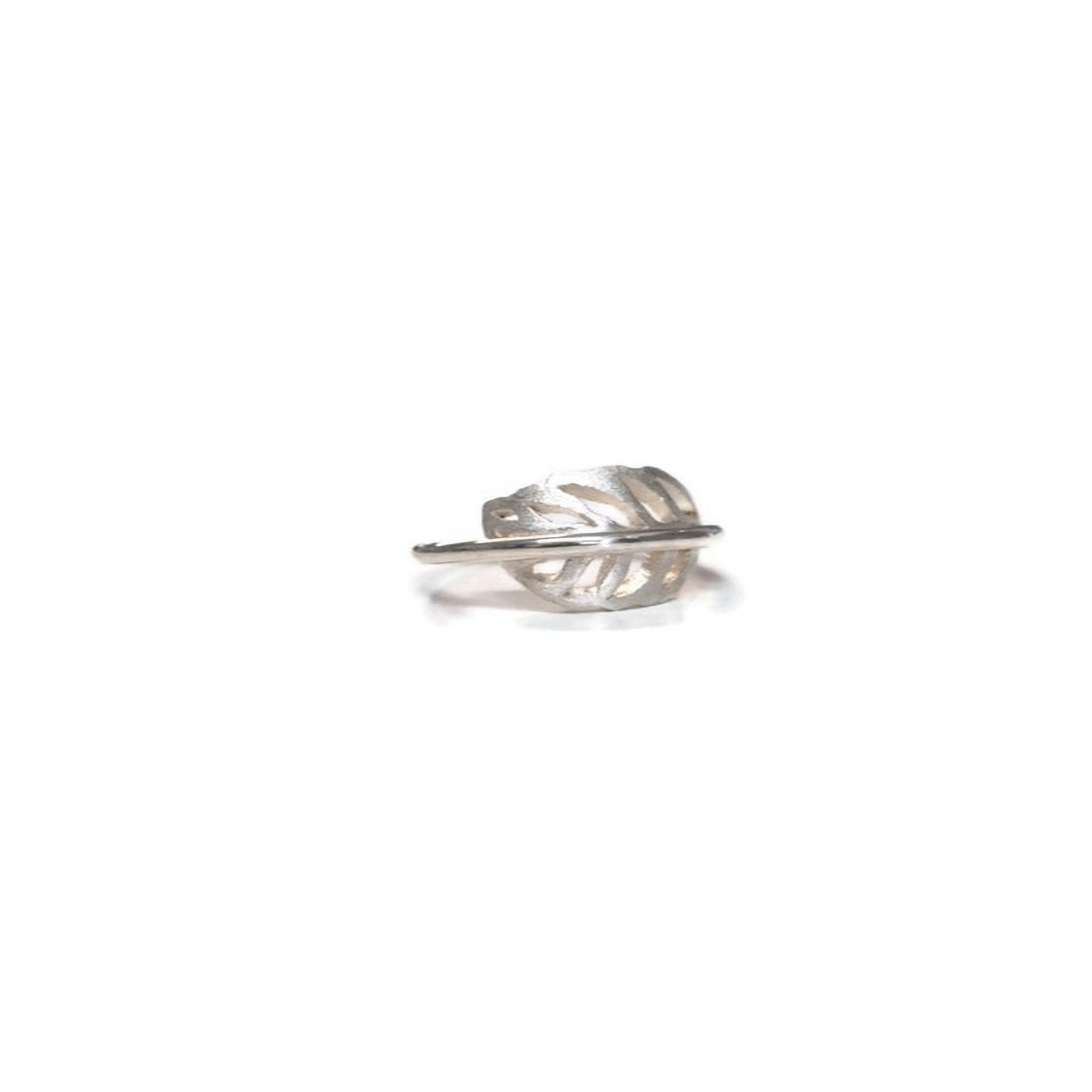 Bague en argent « Feuille » – Collection Oleaceae