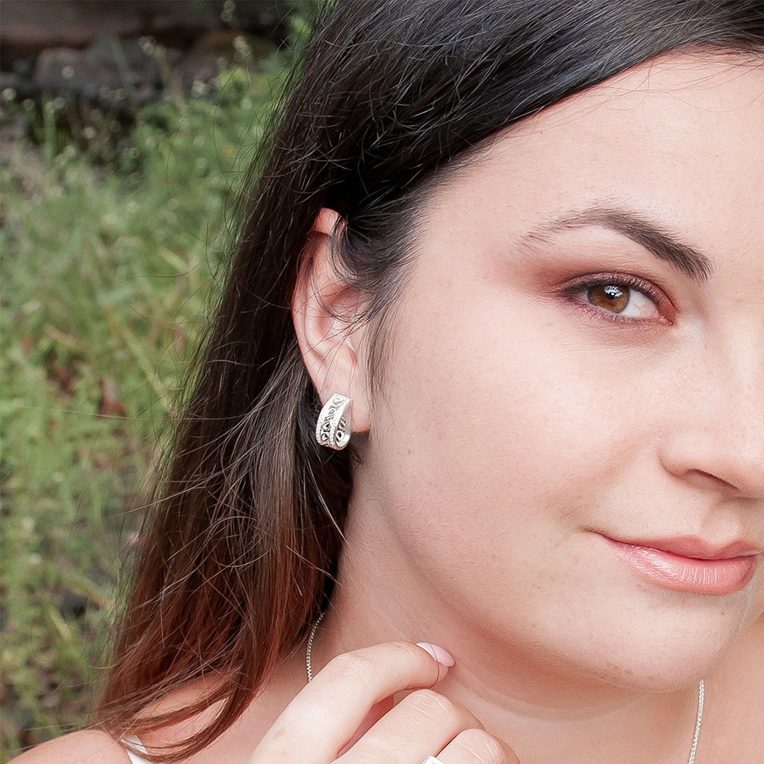 Boucles d'oreilles "Jouvence" avec pierres