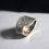 Thumbnail: Bague forgée en argent sterling – texture de limaille d’argent