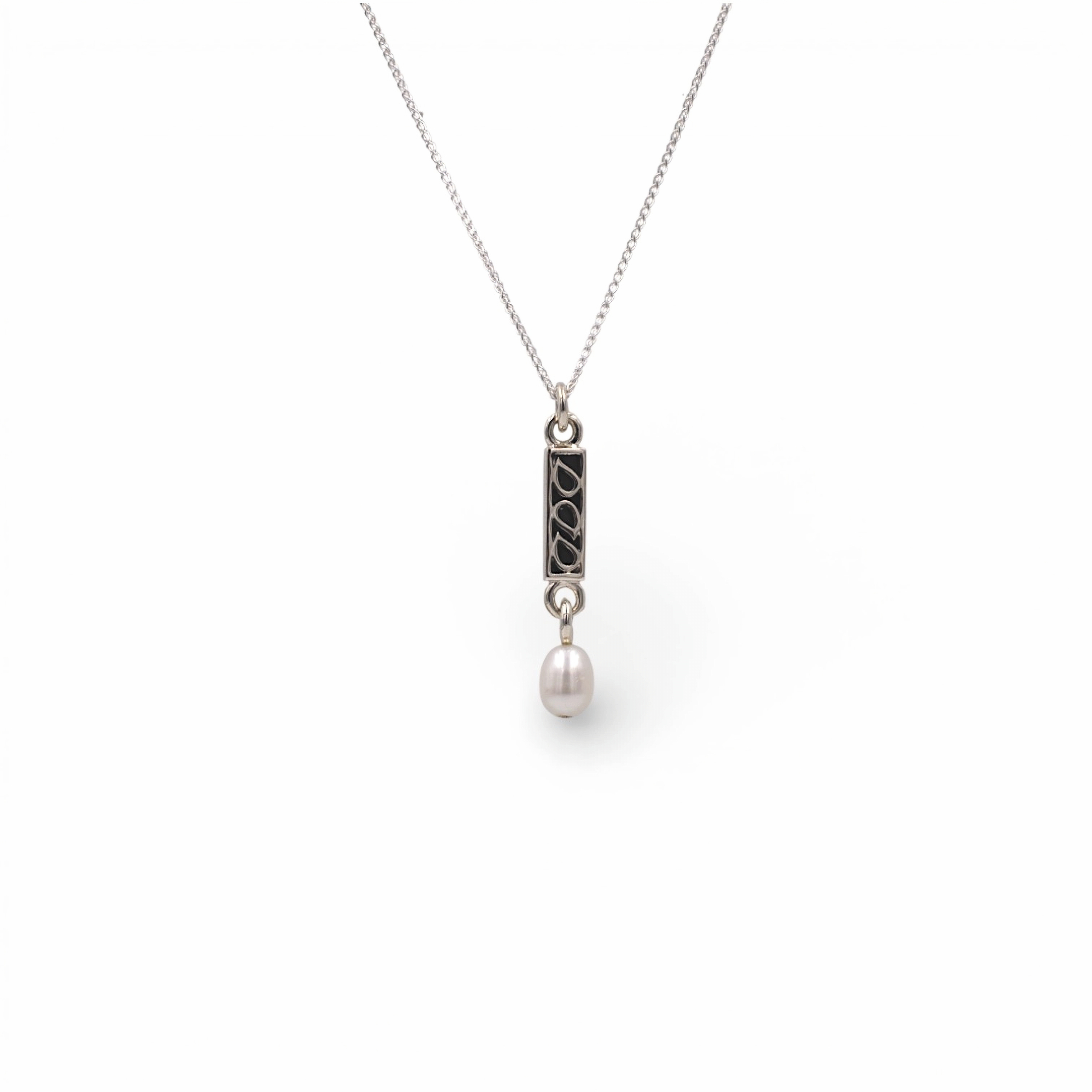 Collier rectangle de jouvence avec sa perle