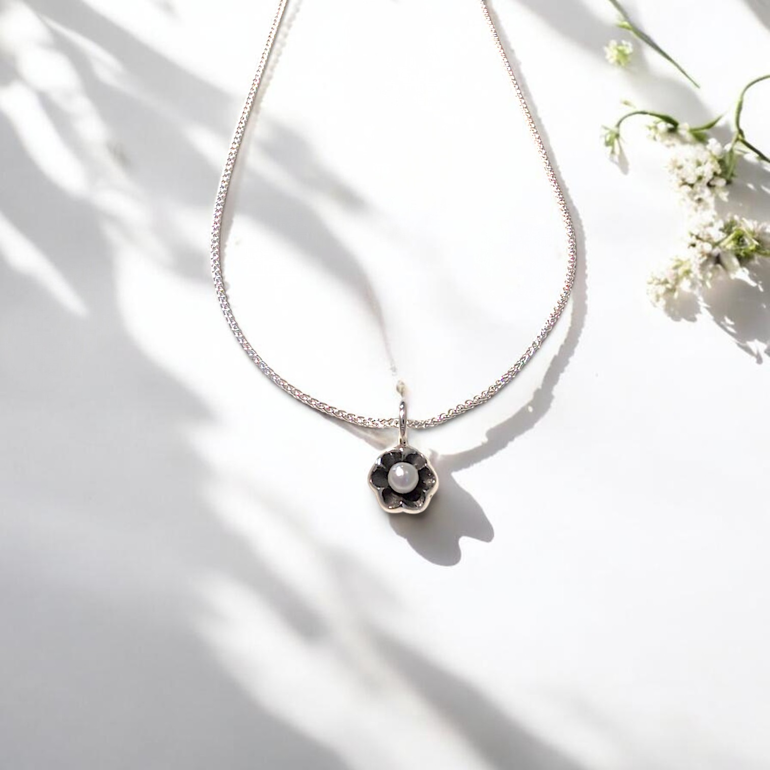 Pendentif "Joliesse" argenté