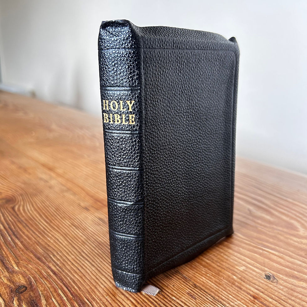 Holy Bible c1936 Black Leatherette Covers King James Version