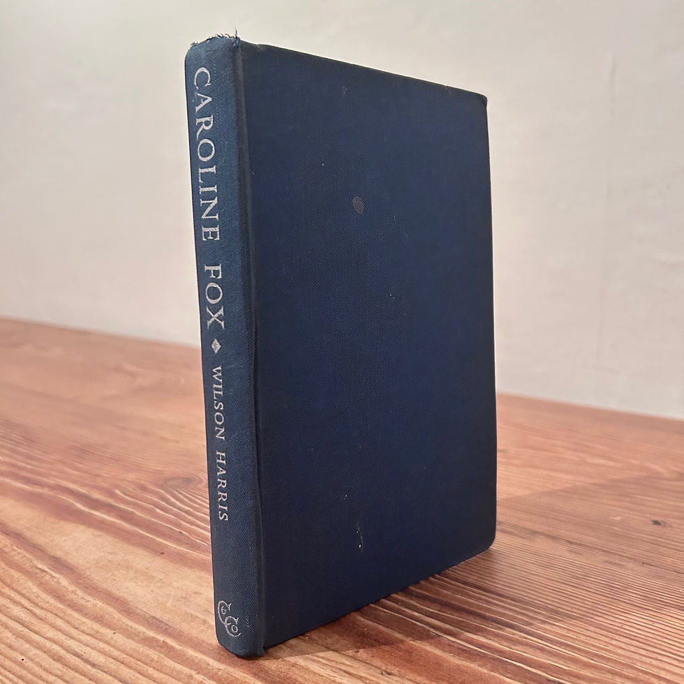 Caroline Fox by Wilson Harris c1945 Biography diaries memoirs