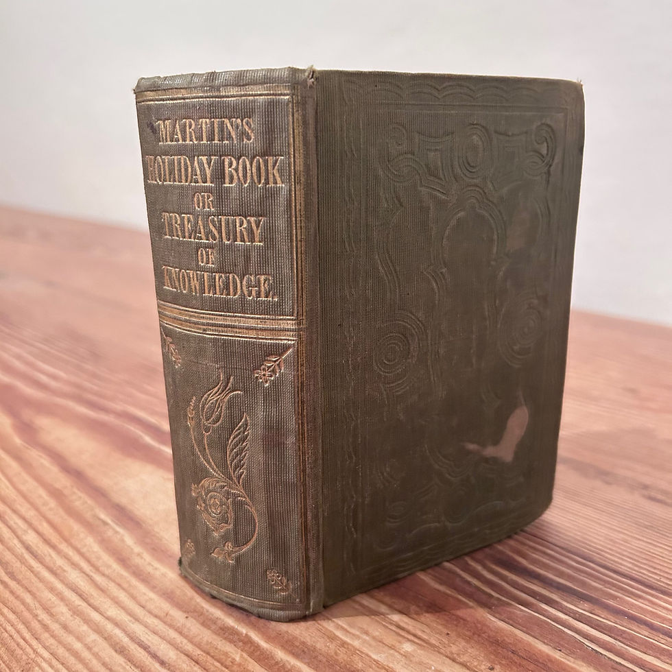 The Holiday Book William Martin c1841 Treasury of Knowledge