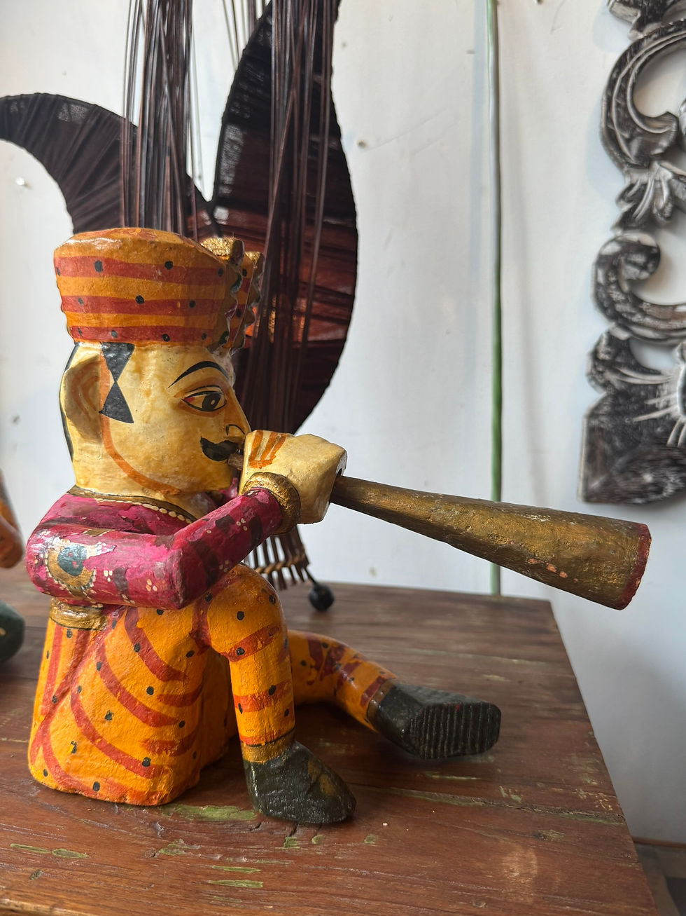 Miniature : Musiciens sculptés bois peint à la main (2)