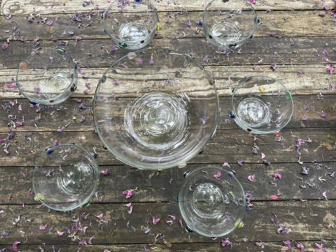 Miniature : Service de salade & 6 bols ~ Foriki Handmade designs