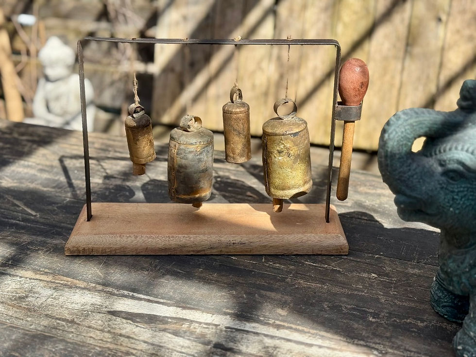 Miniature : Ensemble de cloches avec support