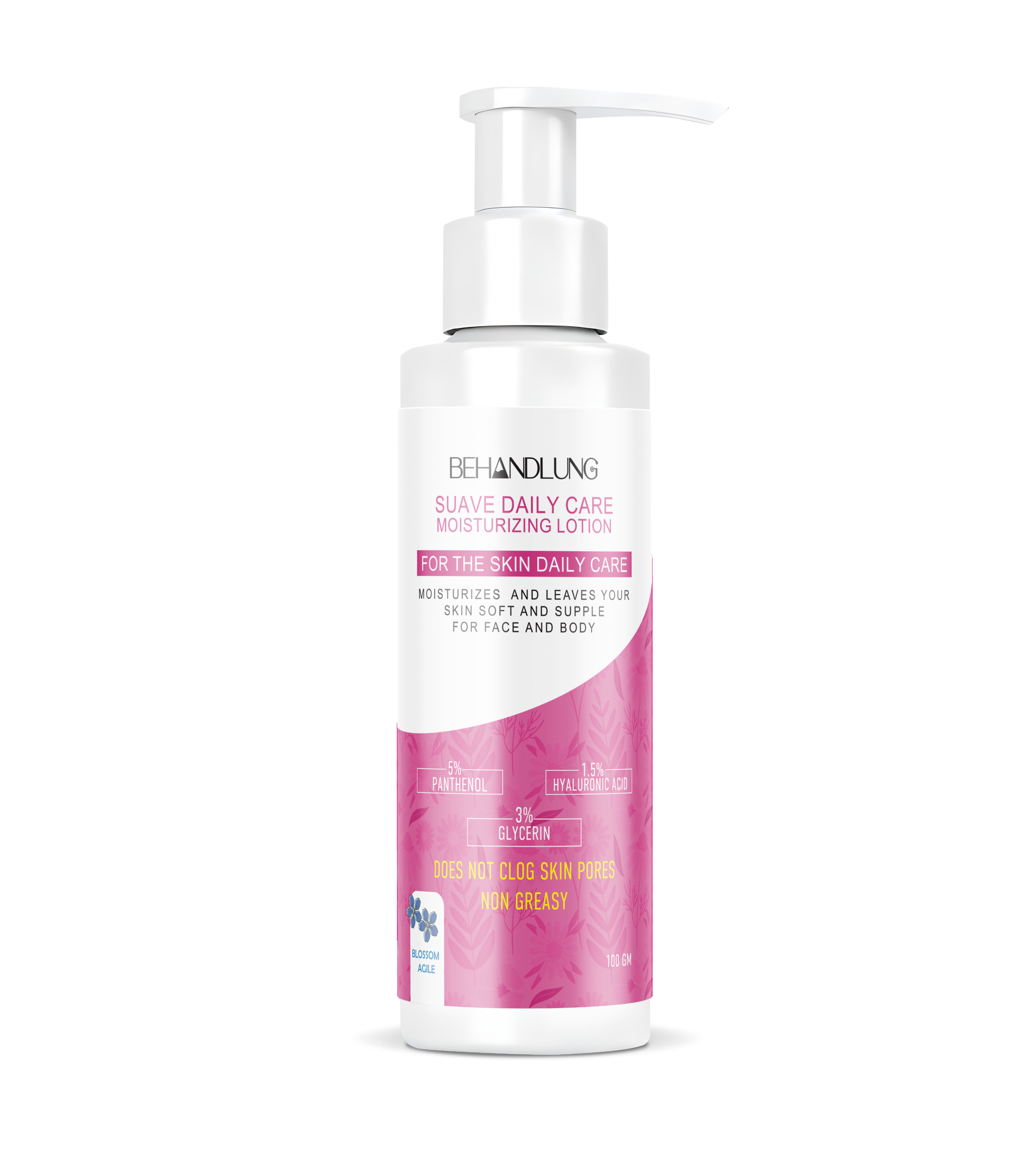 Behandlung Sauve Daily Care - Moisturizing Lotion Blossom Agile 100ml, For night