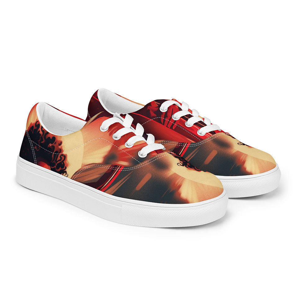 Thumbnail: Women’s lace-up canvas shoes