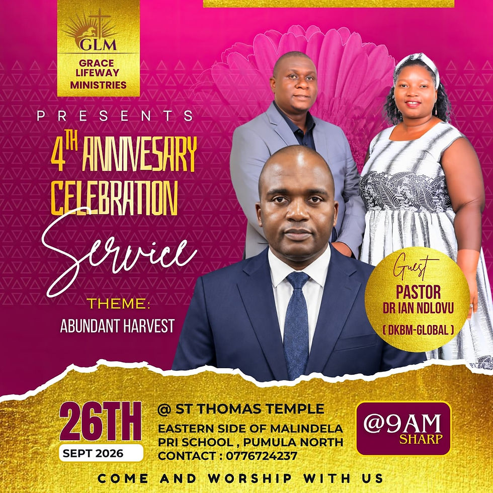 Grace LifeWay Ministries 4th Anniversary Celebration Service