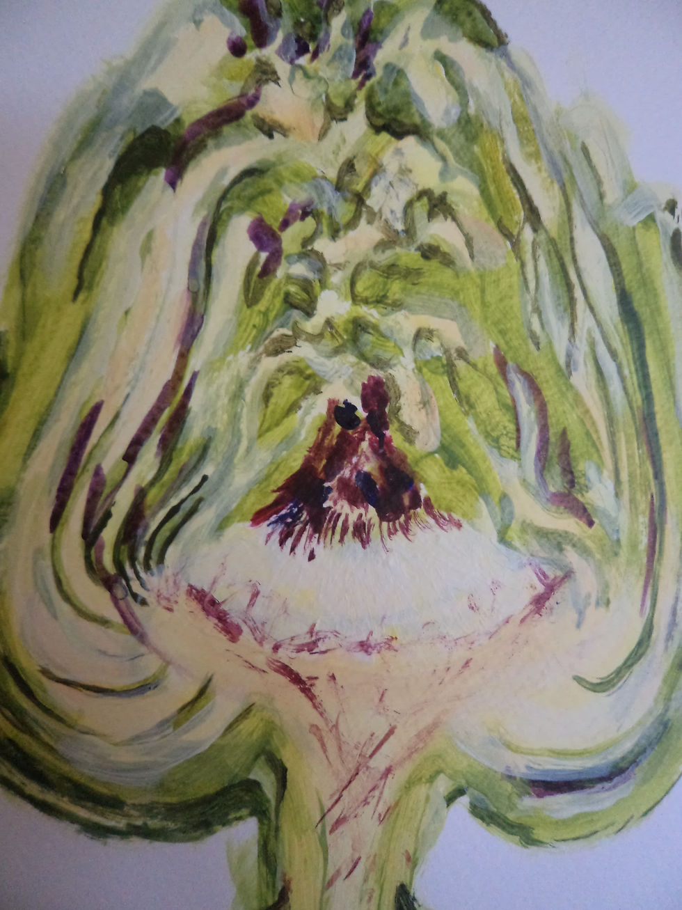 Artichoke inside out detail