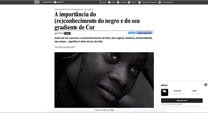 A importância do (re)conhecimento do negro e do seu gradiente de Cor