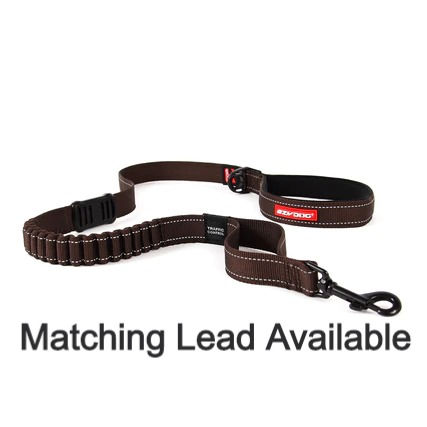 Thumbnail: EzyDog Chest Plate Harness Chocolate.
