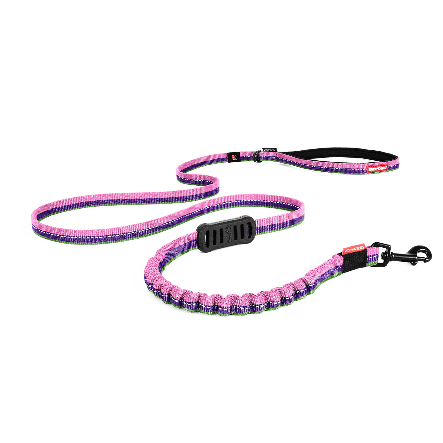 EzyDog Zero Shock Lead 48" Lite Bubblegum