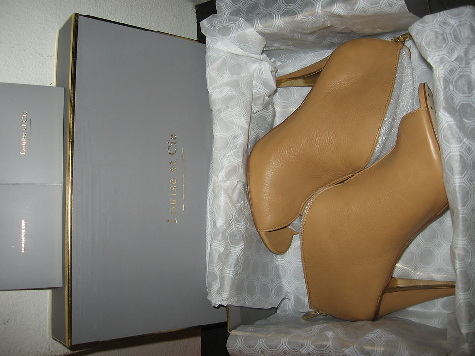 Thumbnail: Louise et Cie Selago Leather Zip PeepToe Shoe Boot