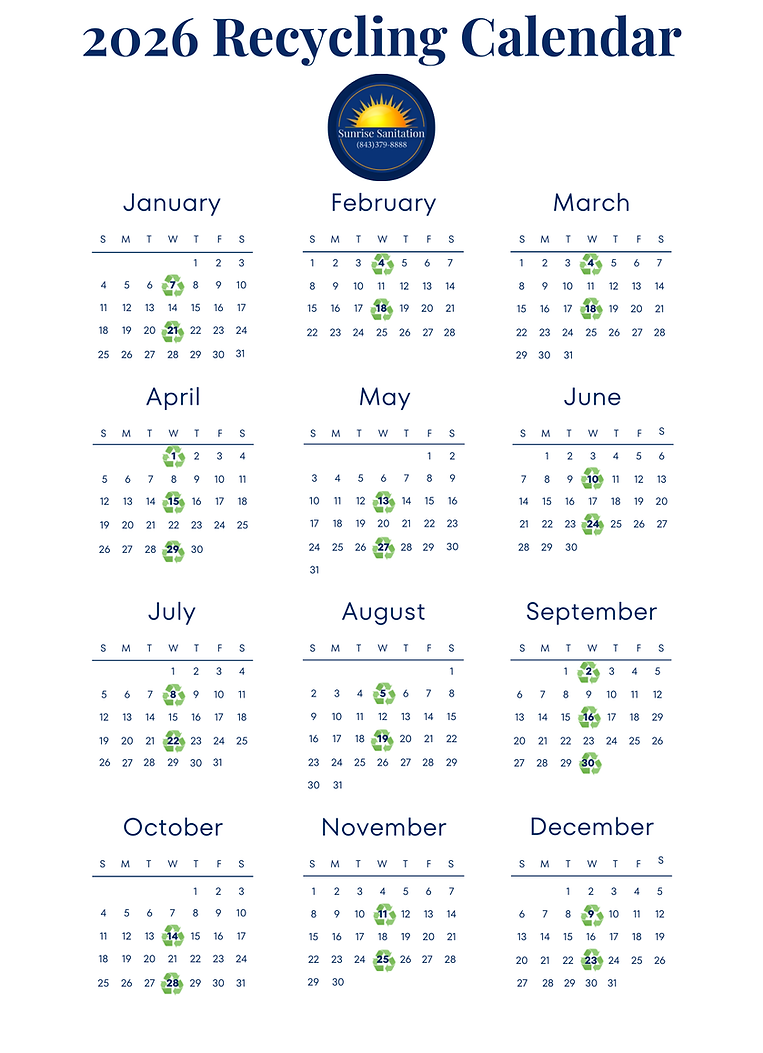 2026 Recycle Calendar
