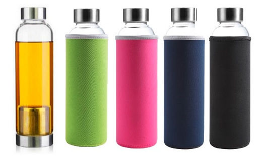 Glass Bottle - 380ml with Tea Brewer