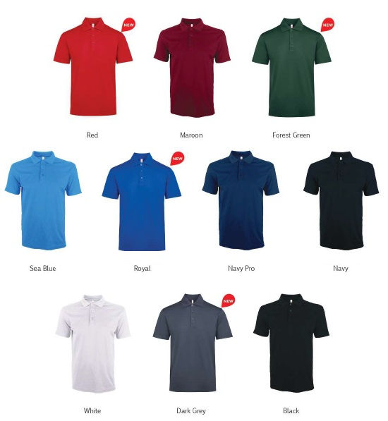 unisex CVC short sleeve polo shirt