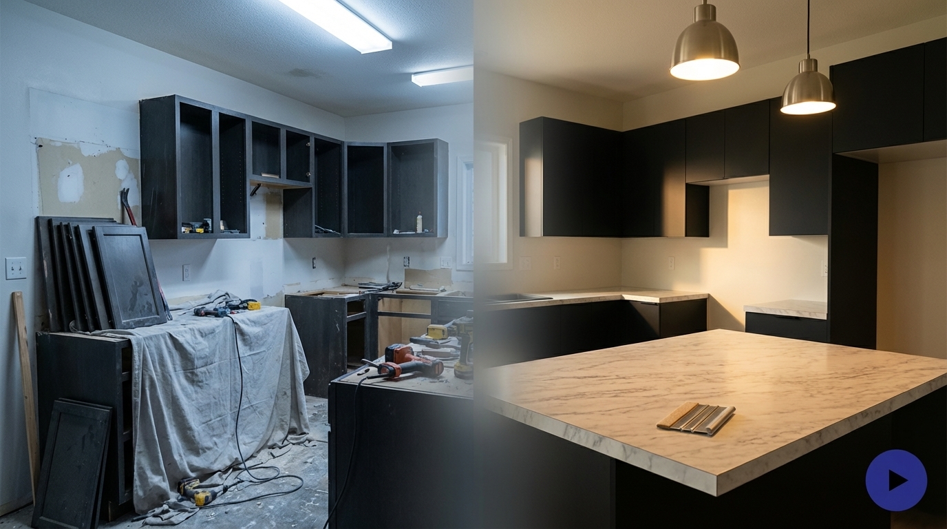 Vinyl refinishing vs. renovation: the practical path to a refreshed kitchen or bath