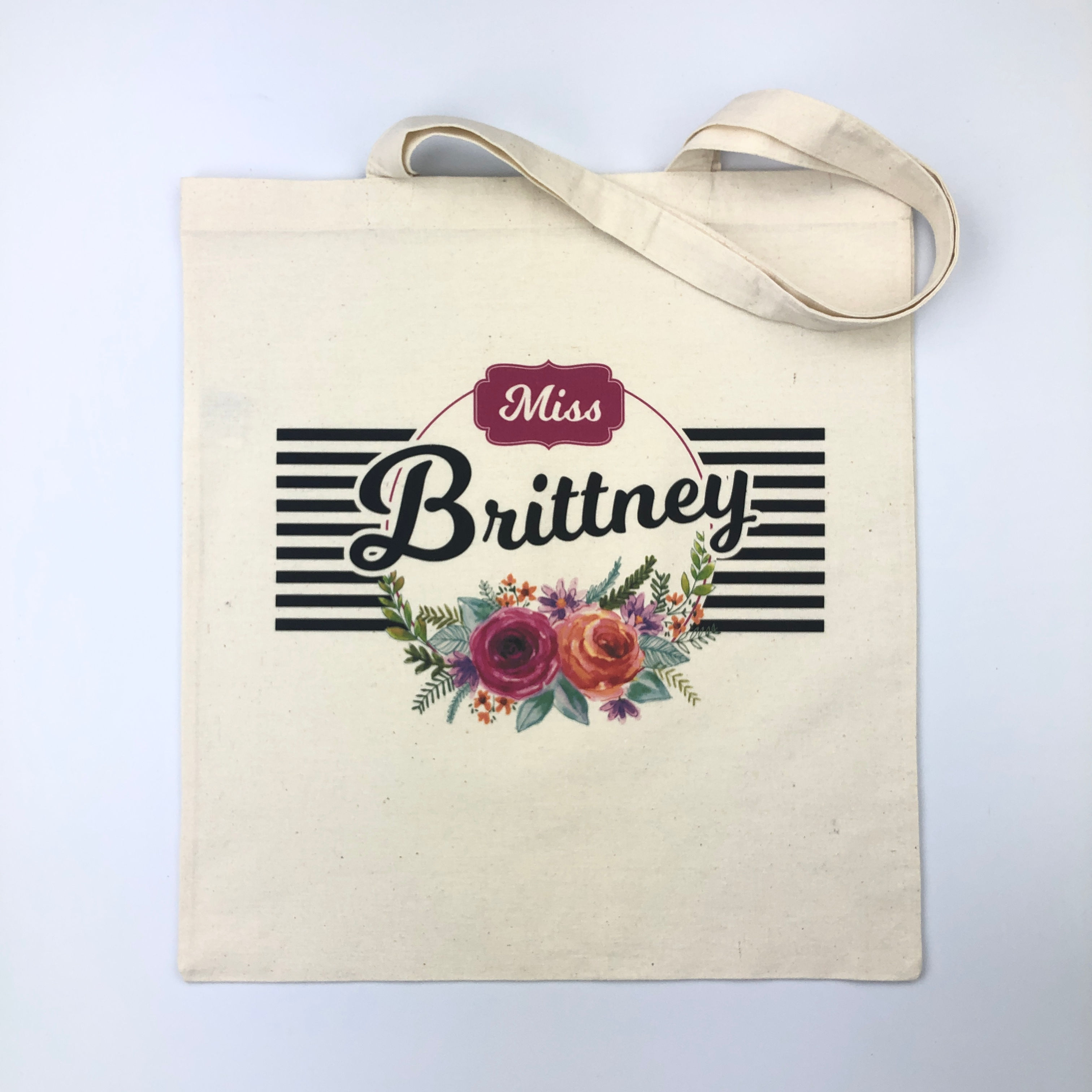 Personalized Teacher Tote Bag