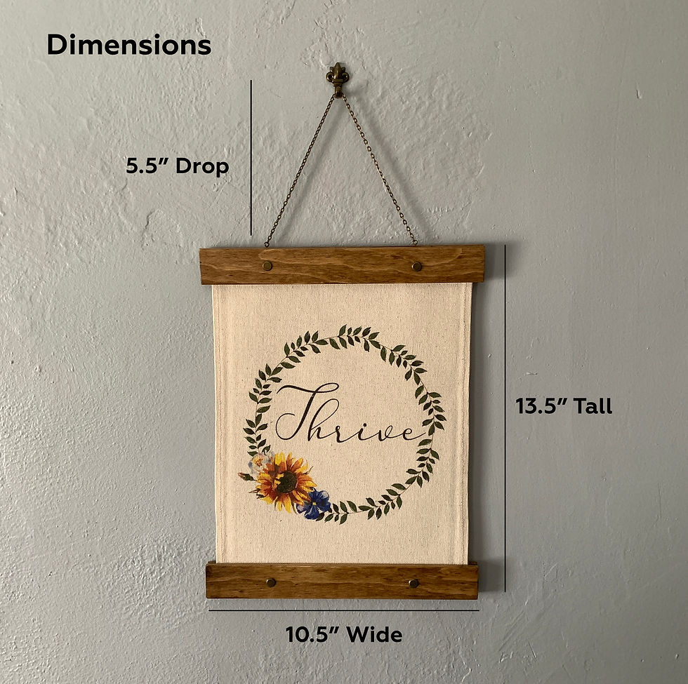 Thumbnail: Custom Word of the Year Hanging Canvas Print