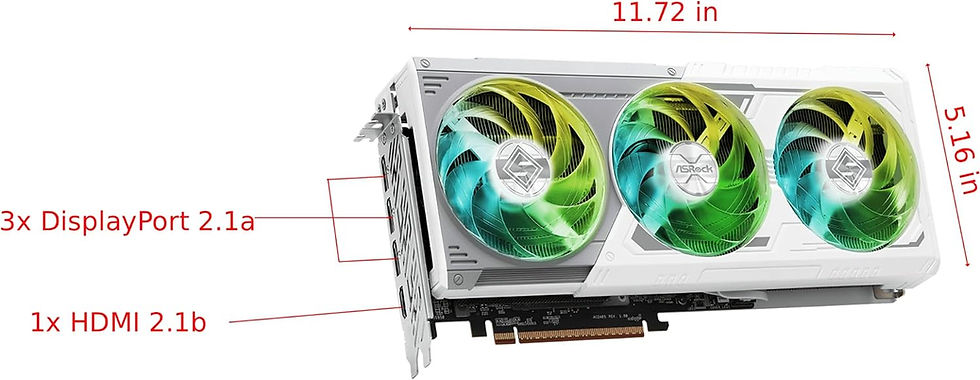 Thumbnail: ASRock AMD Radeon RX 9070 XT Steel Legend 16GB White