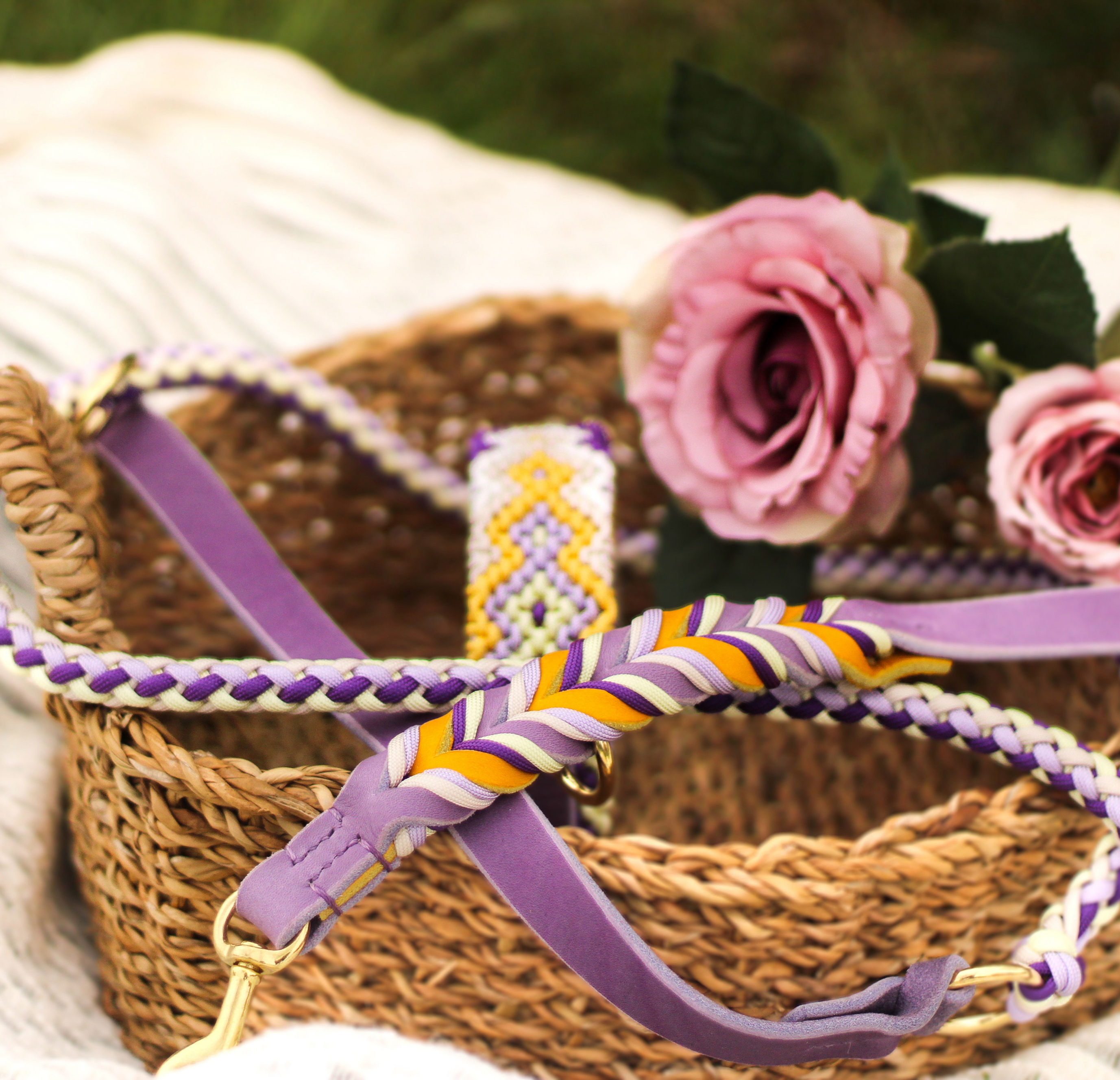 Fettleder-Paracord-Leine Zion