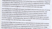 A Thankyou from Bramham Village Hall
