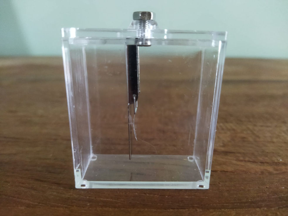 Miniatura: Experimento De Física - Eletroscópio De Folha