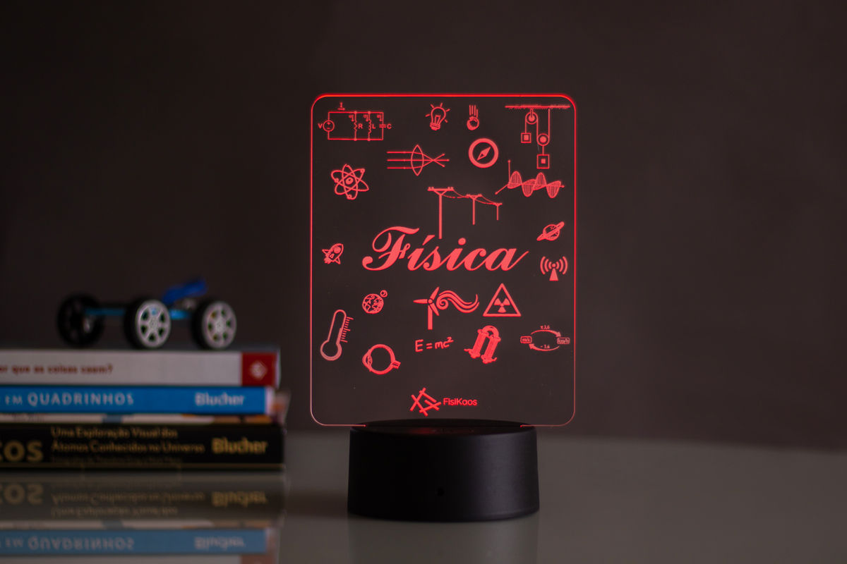 Luminária Led - Símbolos Físicos - Decoração Científica