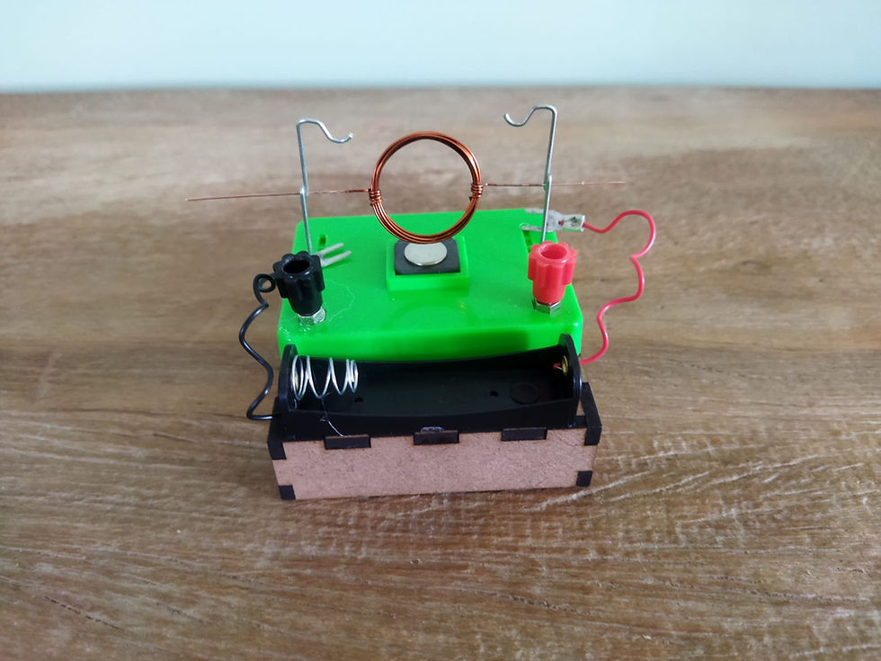 Miniatura: Experimento De Física - Motor Elétrico Monoespiral