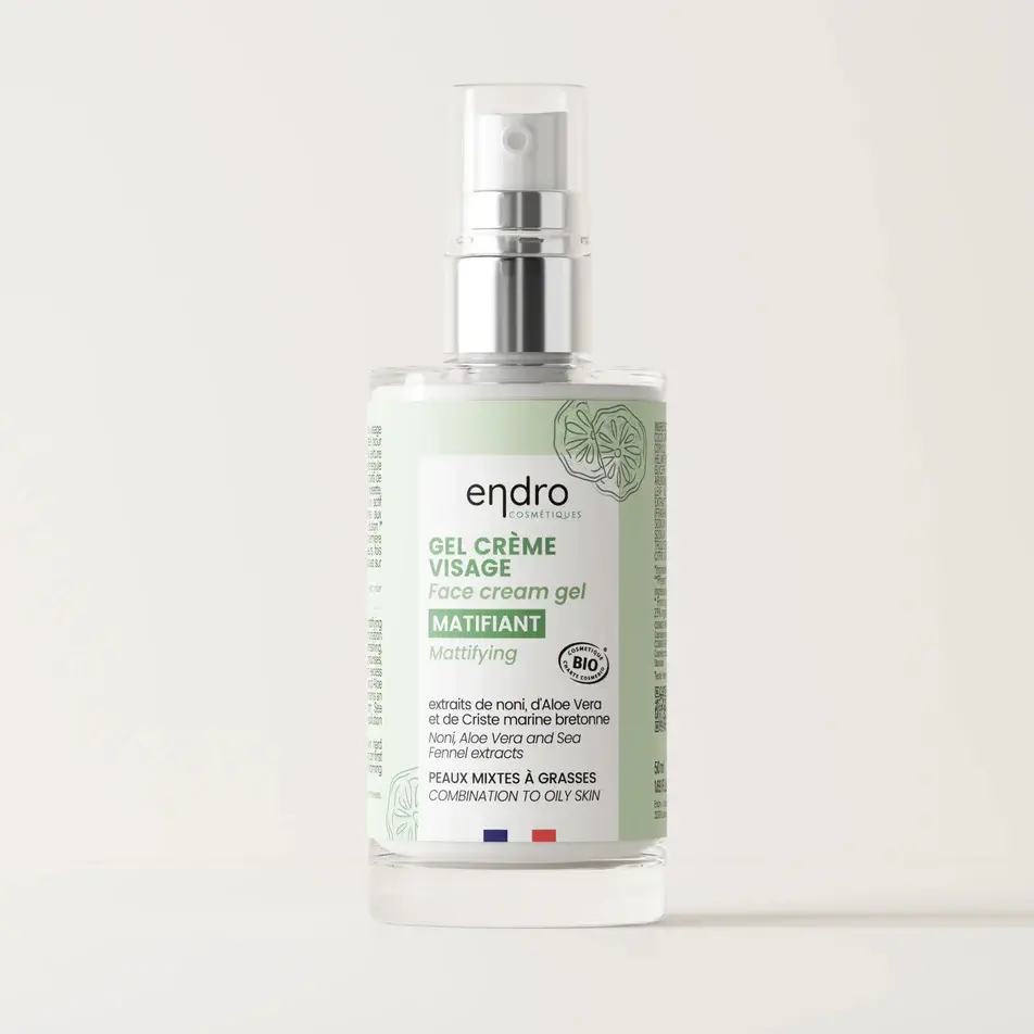 Gel crème visage matifiant