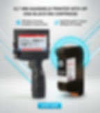 12.7 mm handheld printer with hp 2590 W3T10B black solvent ink cartridge