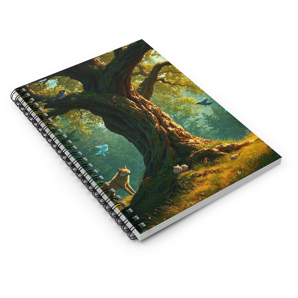 Thumbnail: Letters to the Whispering Tree Spiral Notebook - Perfect for Journaling