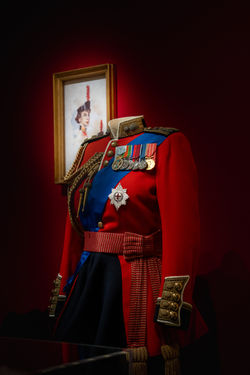 Queen Elizabeth II’s Ceremonial Military Uniform on Display