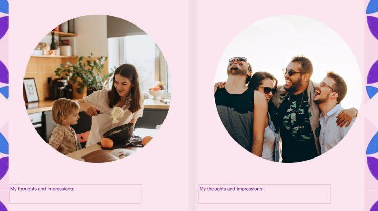 Thumbnail: Two stock images in a circle shape. The Left side has an image of a woman teaching a child. Both are sitting at a table. The righ side is a group of people standing an laughing. From left to right facing the image, starts with a man, a woman and two man.