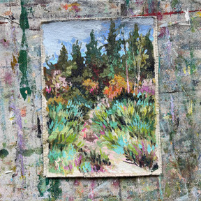 Small landscape painting by artist JLMohr